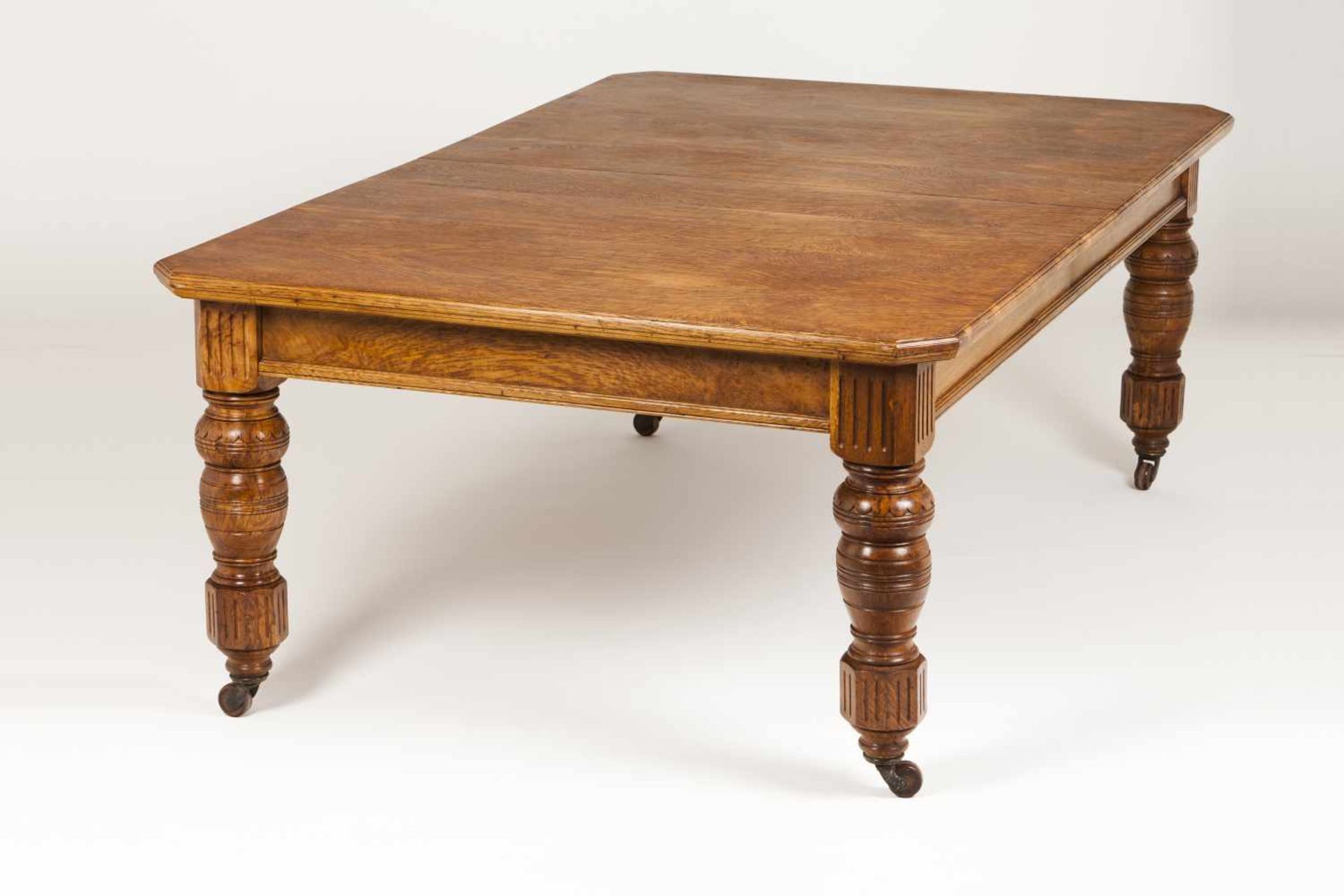 A Victorian style dining table