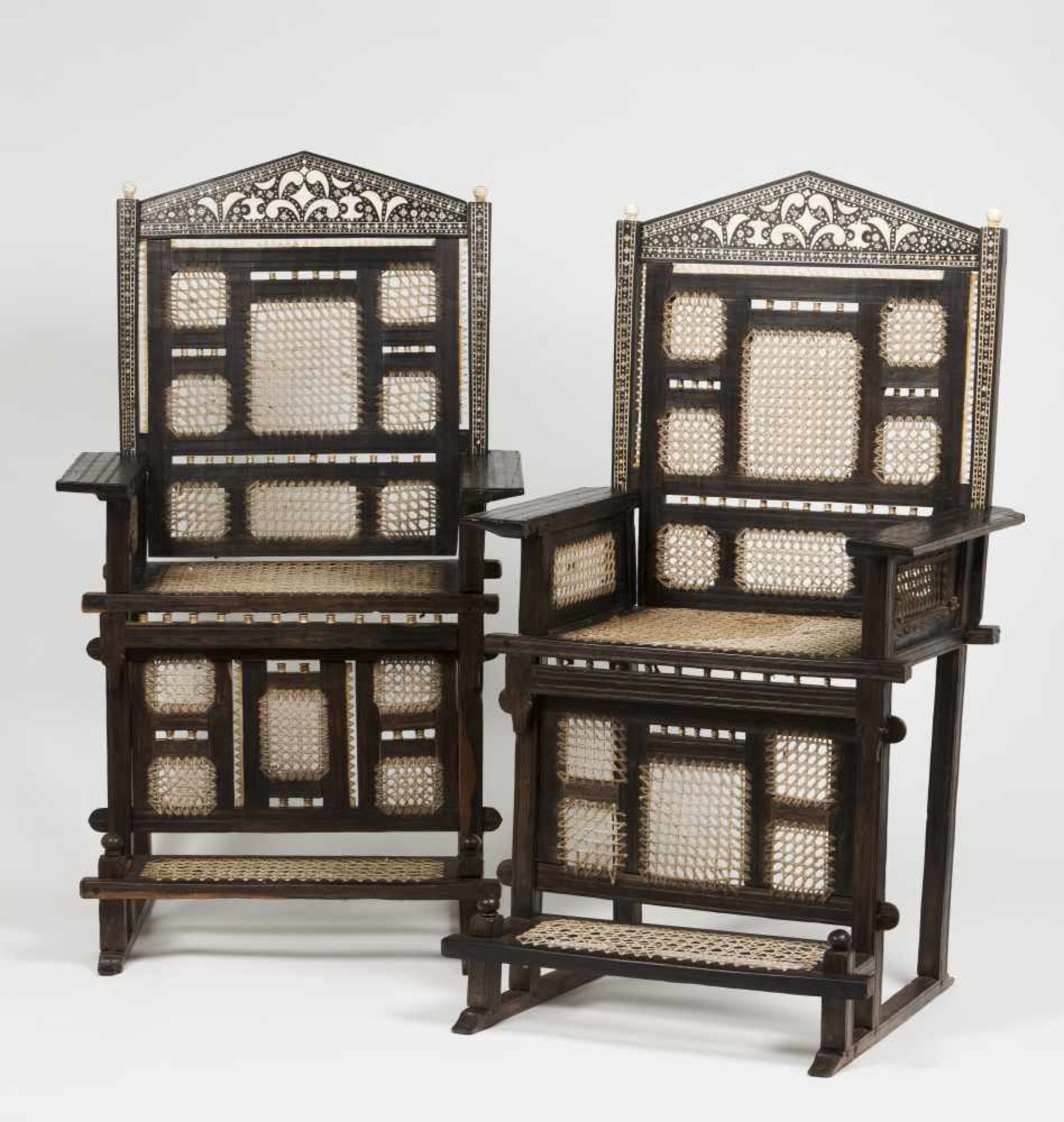 A pair of Indo-Afro-Portuguese chairs