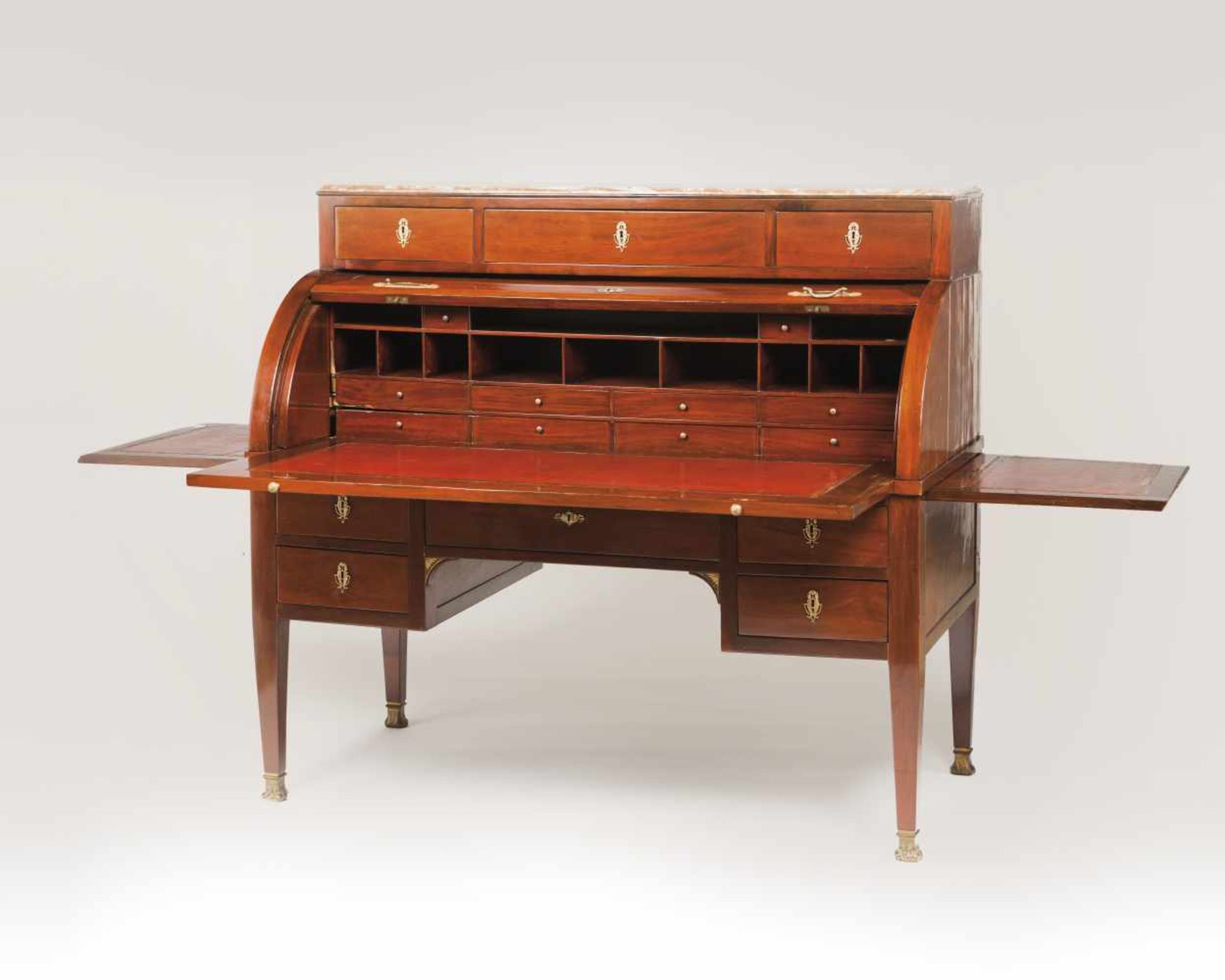 An Empire style cylinder desk - Image 2 of 2