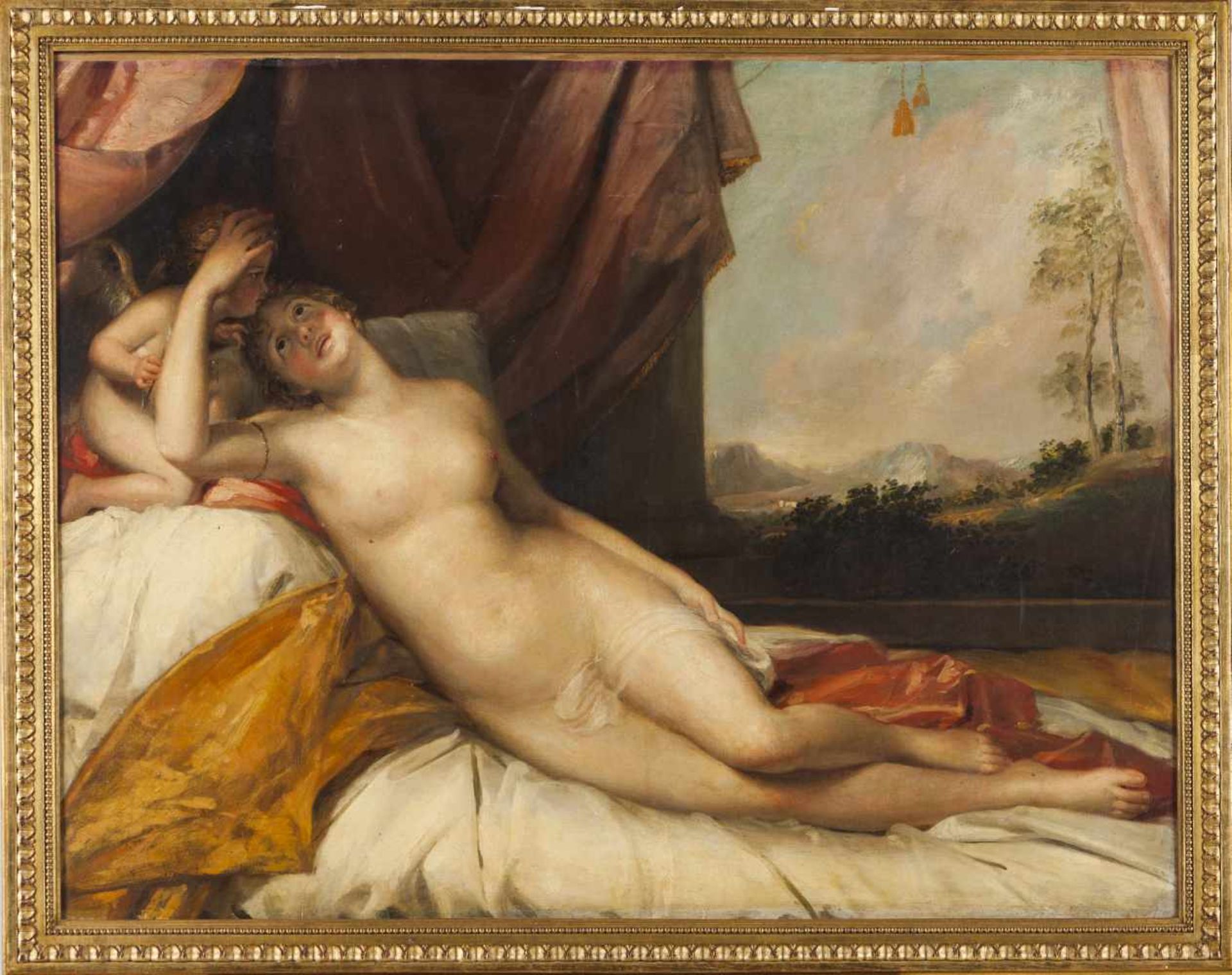 European school, 19th centuryVenus with CupidOil on canvas69x91