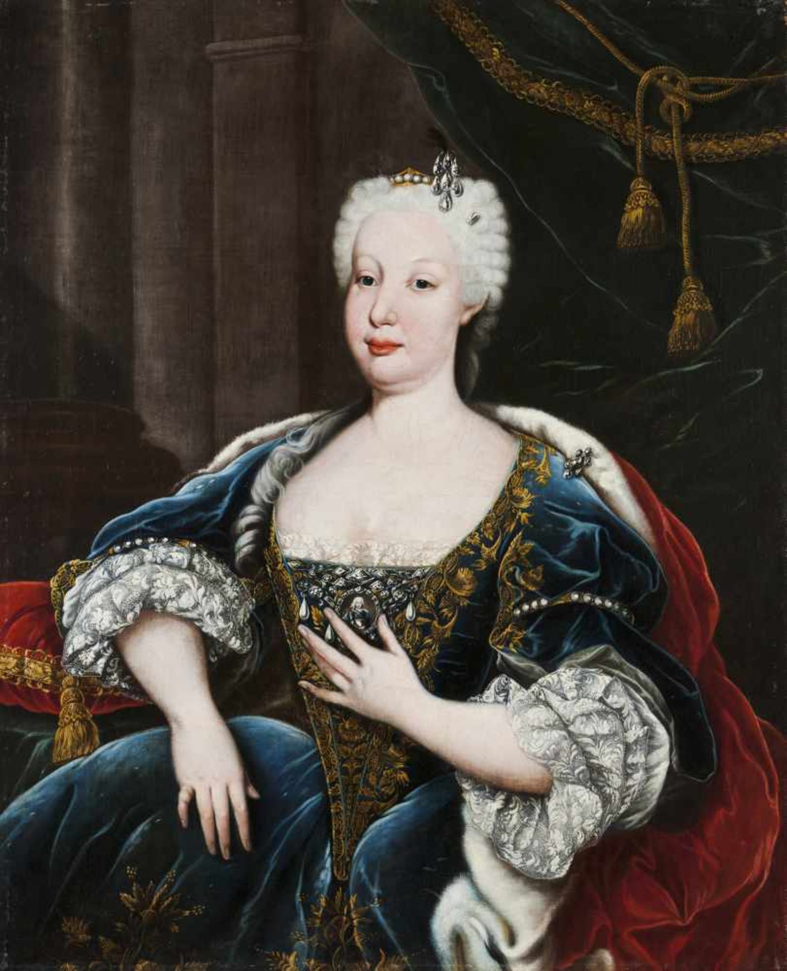 Círculo de Louis-Michel van Loo (1707-1771)Portrait of D. Maria Bárbara de Bragança (1711-1758)