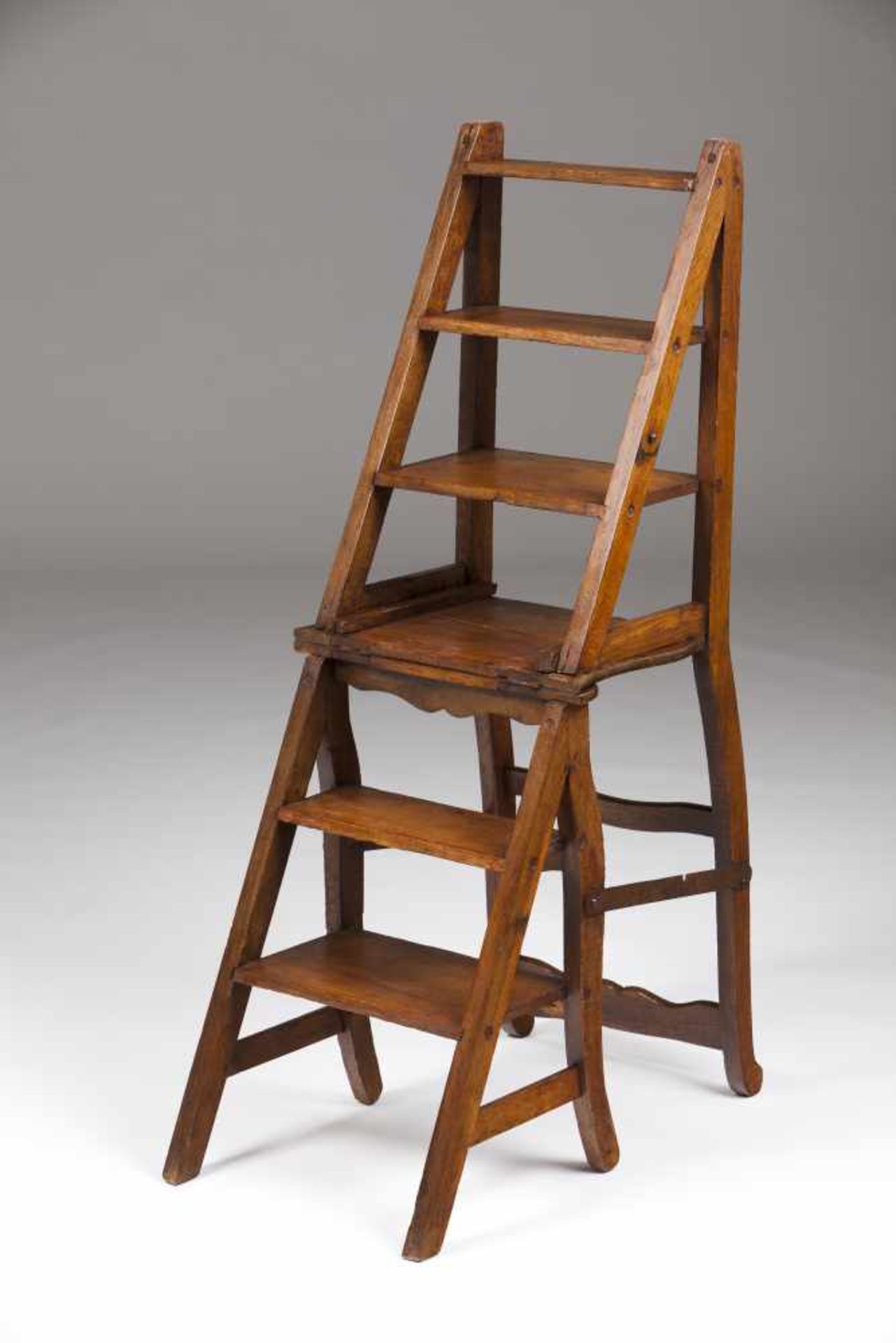 A library chair / stepsChestnut19th century - Bild 2 aus 2