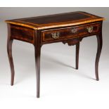 A D.José/D.Maria side tableSolid and veneered rosewood and other timbersOne drawer and scalloped