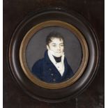 Johannes Moltzheim (1771-1835)Portrait of a gentlemanMiniature on ivorySignedDiam.: 8 cm