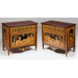 A pair of D. Maria style chests of drawersRosewood with rosewood, thorn bush and other timbers