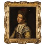 Claude Gillot, Attrib. (1673-1722)A portrait of a boyOil on canvasCarved and gilt frame(minor