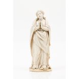 The Virgin MaryIvory sculptureDepicting the Virgin Mary stepping on the snakeEurope, 19th century(