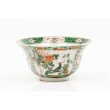 A bowlChinese porcelainFloral polychrome "Famille Verte" enamelled decorationKangxi reign (1662-