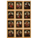 European school, 18th/19th centuryPortraits of of Twelve Caesers´s Julius Ceaser, Augustus, Tiberius