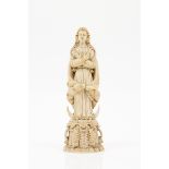The Virgin of the Immaculate ConceptionIndo-Portuguese ivory sculptureThe Virgin Mary is depicted on