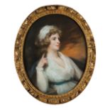 John James Masquerier (1778-1855)A lady's portraitPastel on cardboardSigned and dated 1834 (?)