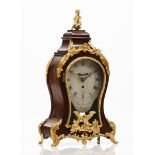 A Joseph Martineau table clockCartouche shaped mahogany case in the French tasteGilt bronze mounts