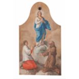 Portuguese school, 18th/19th centuryThe Virgin of the Immaculate Conception with Saint Anthony and