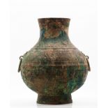 Large banded Hu vase