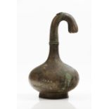 An unusual "swan neck/ garlic head" vase