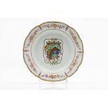 A deep armorial plate