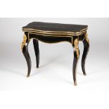 A Boulle taste Napoleon III card table