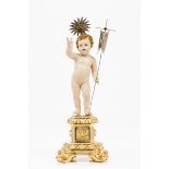 The Child Jesus on a gilt wooden stand