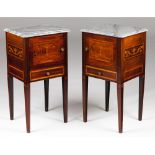 A pair of D. Maria style bedside cabinets
