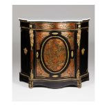 A low Boulle style cupboard