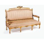 A Napoleon III settee