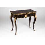 A Boulle taste Napoleon III card table