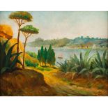 Gabriel Constante (1875-1950)"Ribatejo - Barquinho"