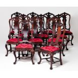 A set of twelve D. José style chairs