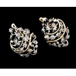 A pair of Romantic period earrings