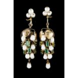 A pair of earrings