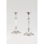 A pair of neoclassical candlesticks