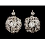 A pair of Romantic period earrings