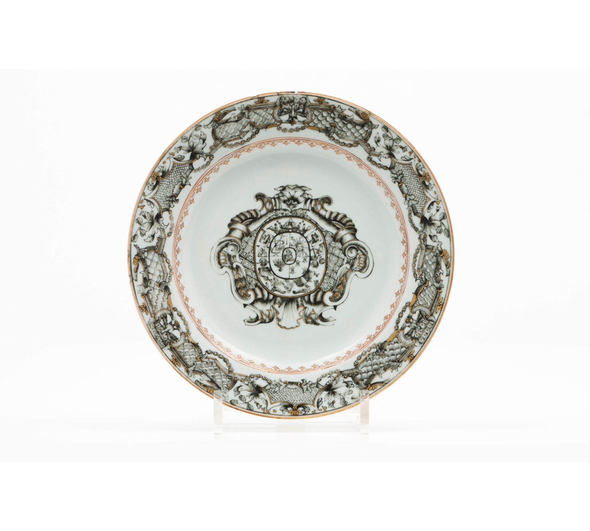 An armorial plate