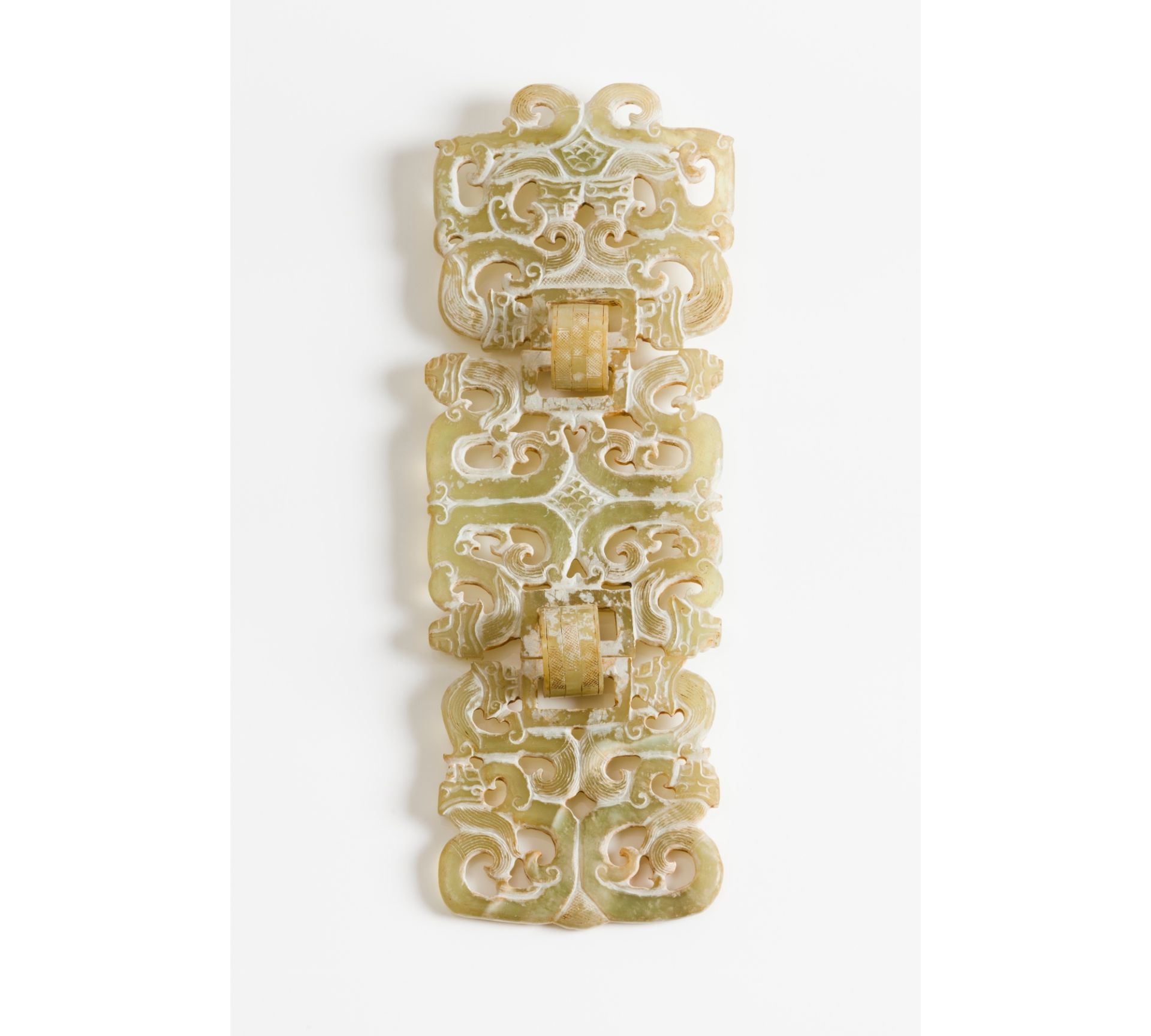 A jade three piece adornment