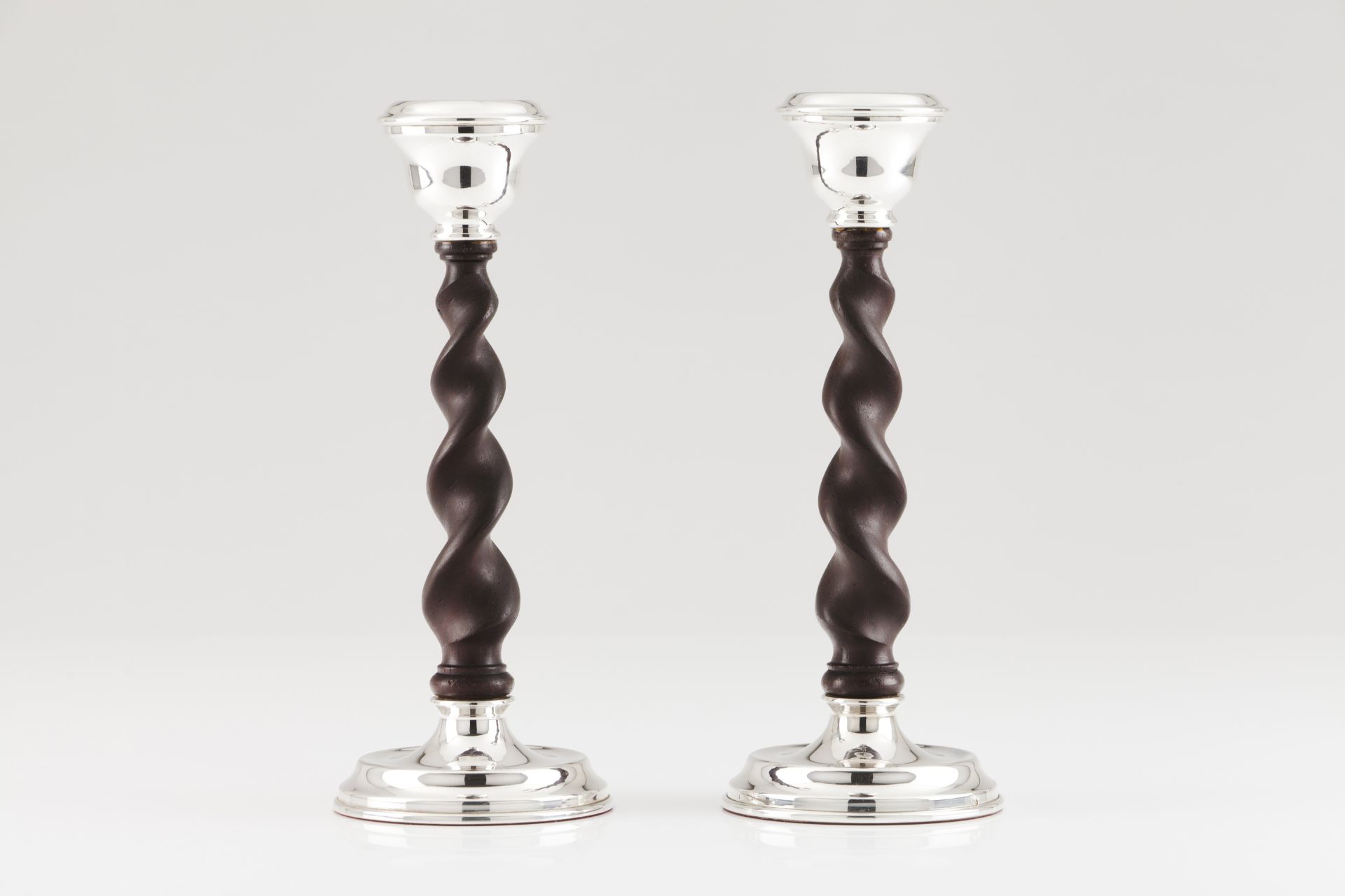 A pair of candle sticks