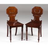 A pair of Regency hall-chairs