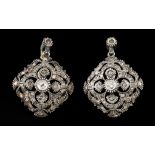 A pair of Romantic period earrings