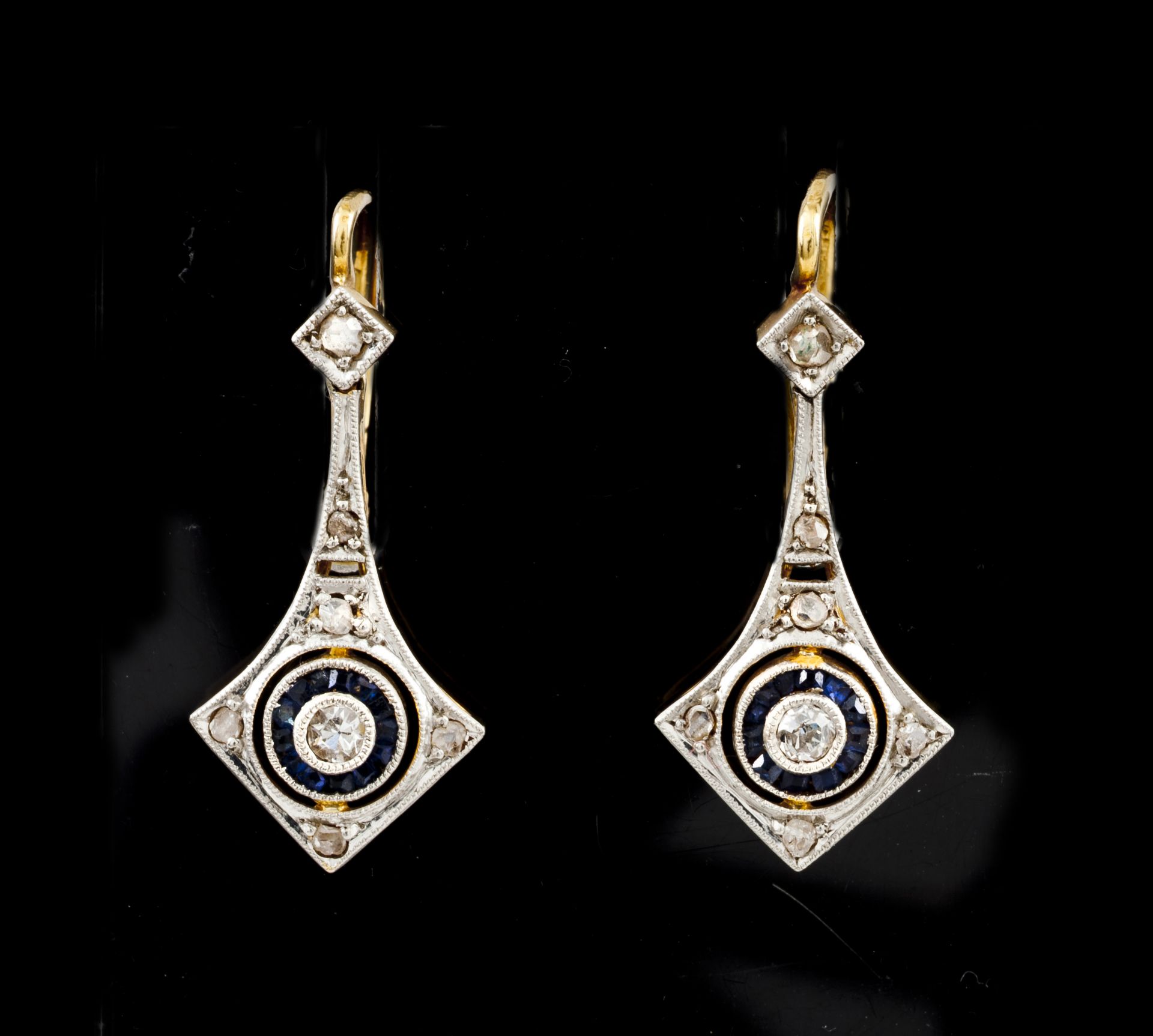 A pair of Art Deco earrings