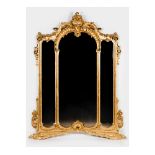 A large Louis XV style mirror