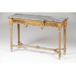 A pair of Louis XV style console tables