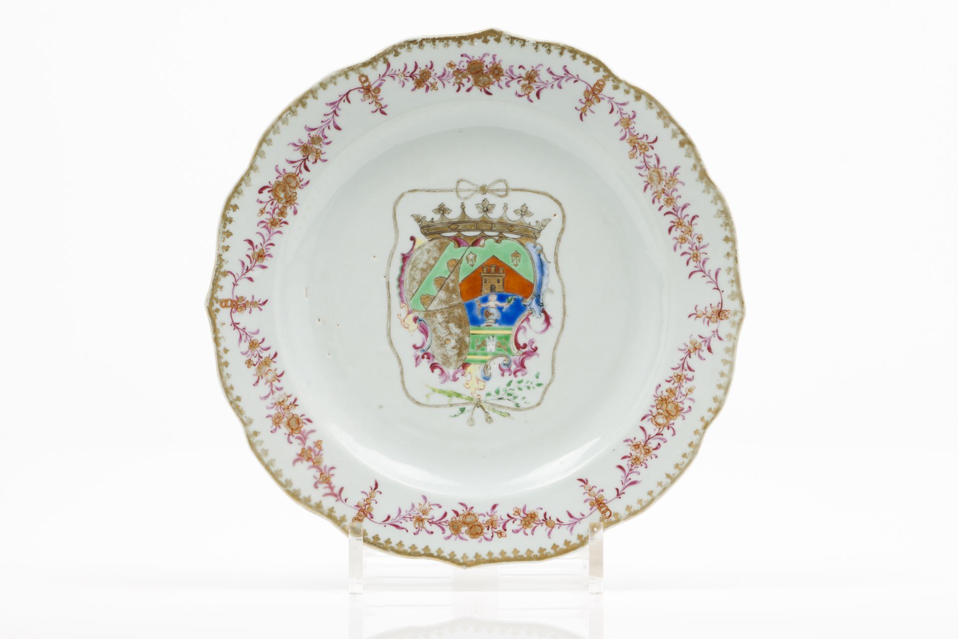 An armorial plate