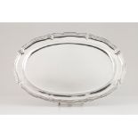 An oval serving tray