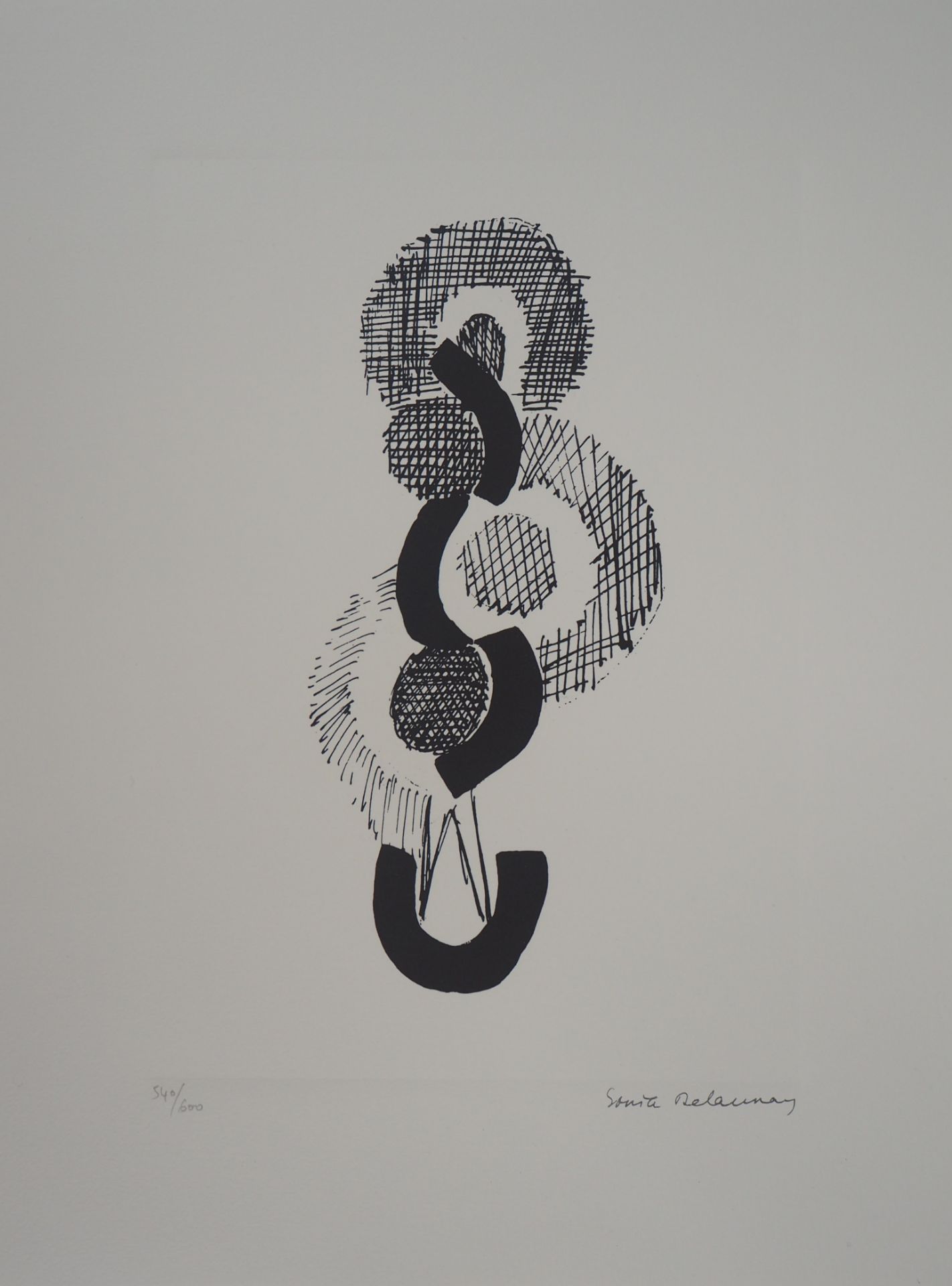 Sonia DELAUNAY Coffret de 4 lithographies Chaque lithographie Signée dans la [...] - Bild 4 aus 5