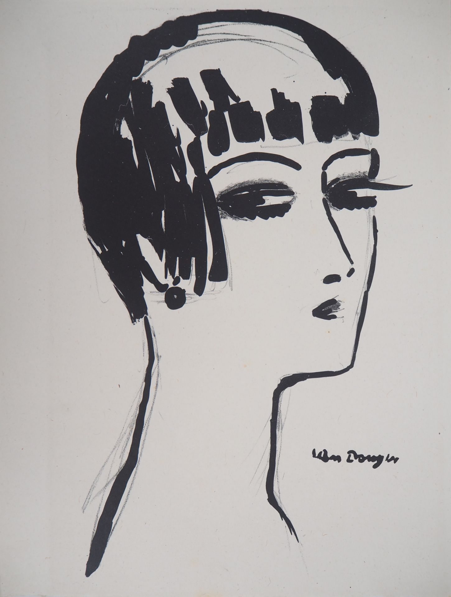 Kees Van Dongen Les cheveux courts, 1925 Lithographie originale sur papier [...]