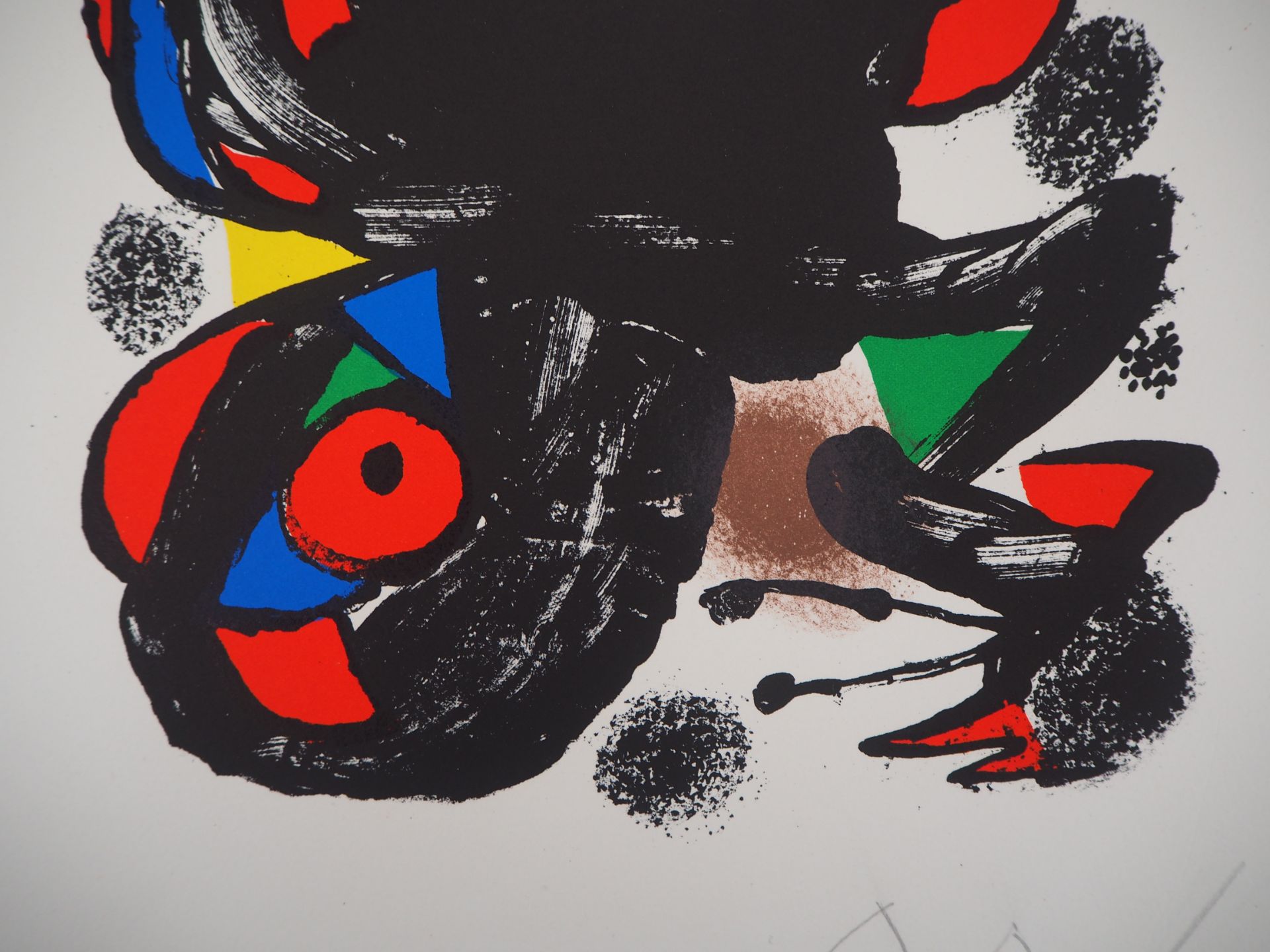 Joan Miro (1893-1983) Composition surréaliste, 1976 Lithographie en couleur Signée [...] - Bild 5 aus 8