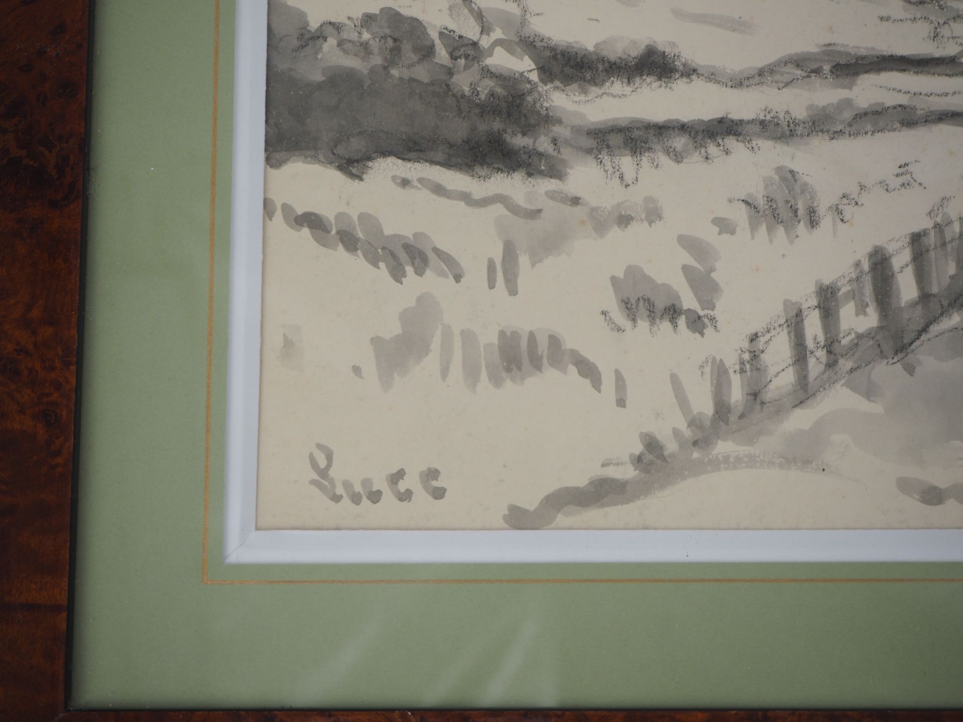 Maximilien Luce Giverny : les Hauts de Rolleboise, c. 1920 Encre de Chine, Lavis et [...] - Image 2 of 8