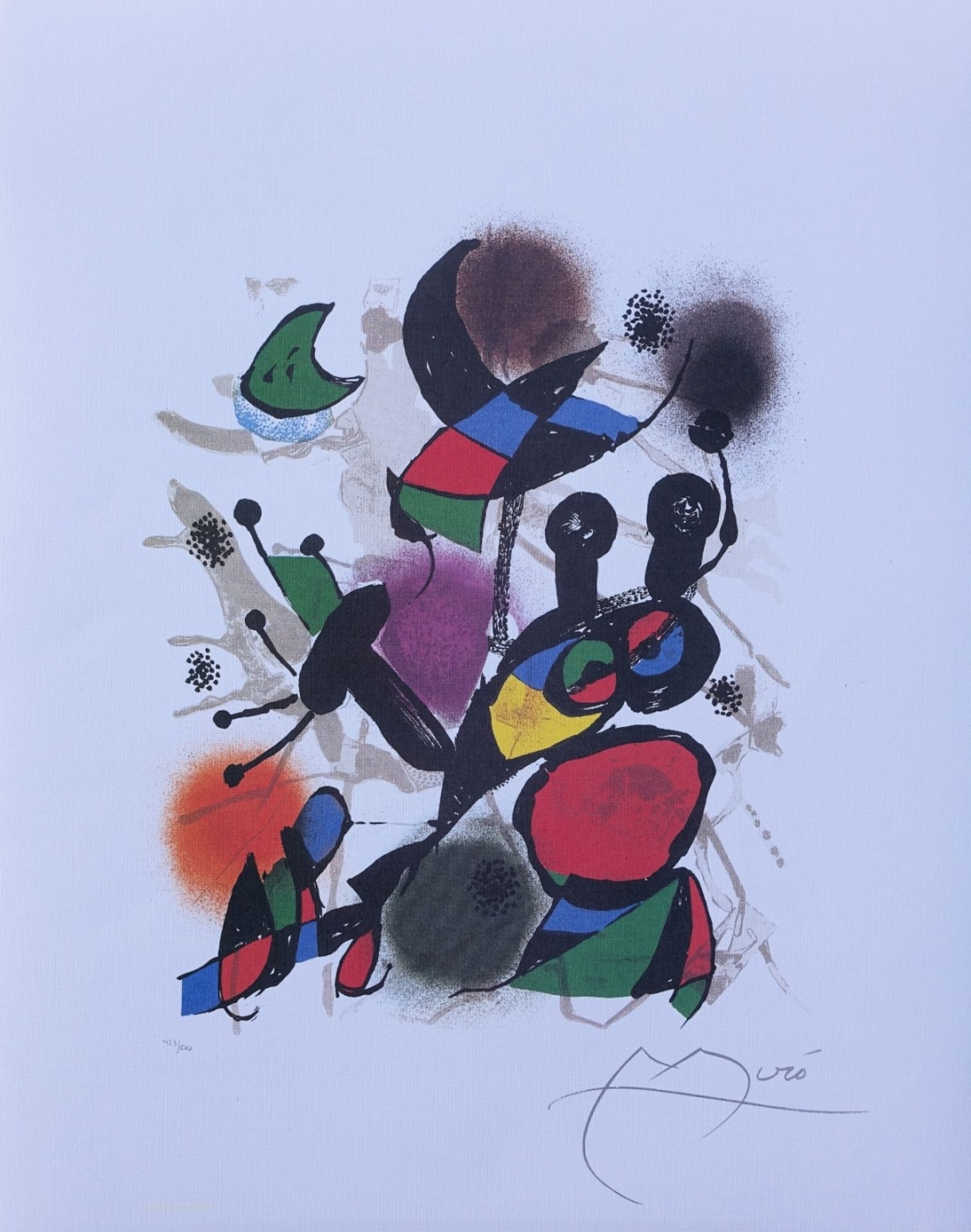 JOAN MIRO (1893-1983) (d'après) Composition II Impression lithographique [...] - Bild 2 aus 8