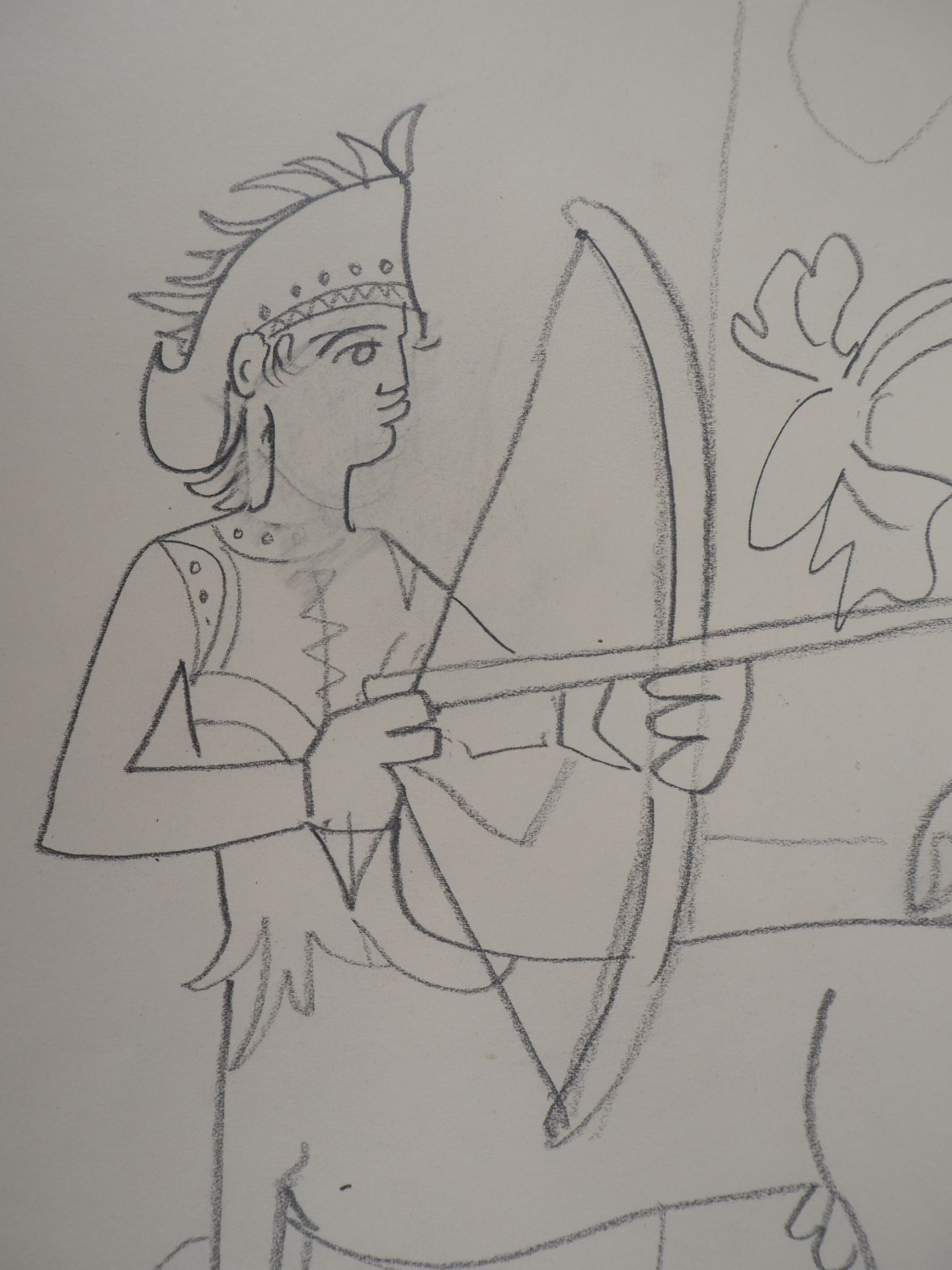 Jean Cocteau Sagittaire, c. 1950/55 Dessin original à la mine de plomb Portant le [...] - Bild 5 aus 6