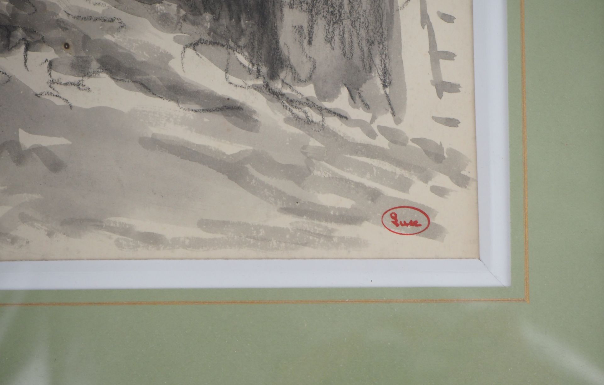 Maximilien Luce Giverny : les Hauts de Rolleboise, c. 1920 Encre de Chine, Lavis et [...] - Image 5 of 8