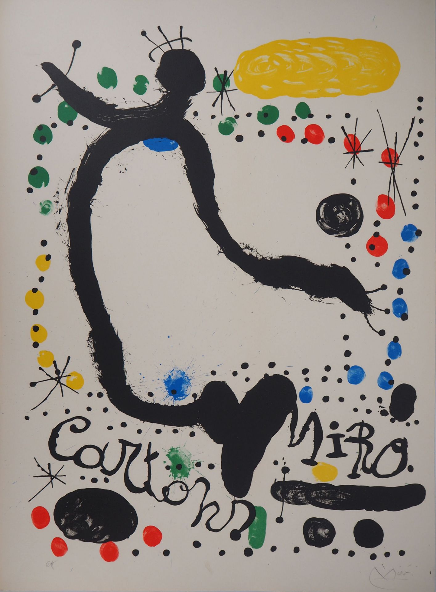 Joan Miro (1893-1983) Cartons, 1965 Lithographie originale Signée au [...]